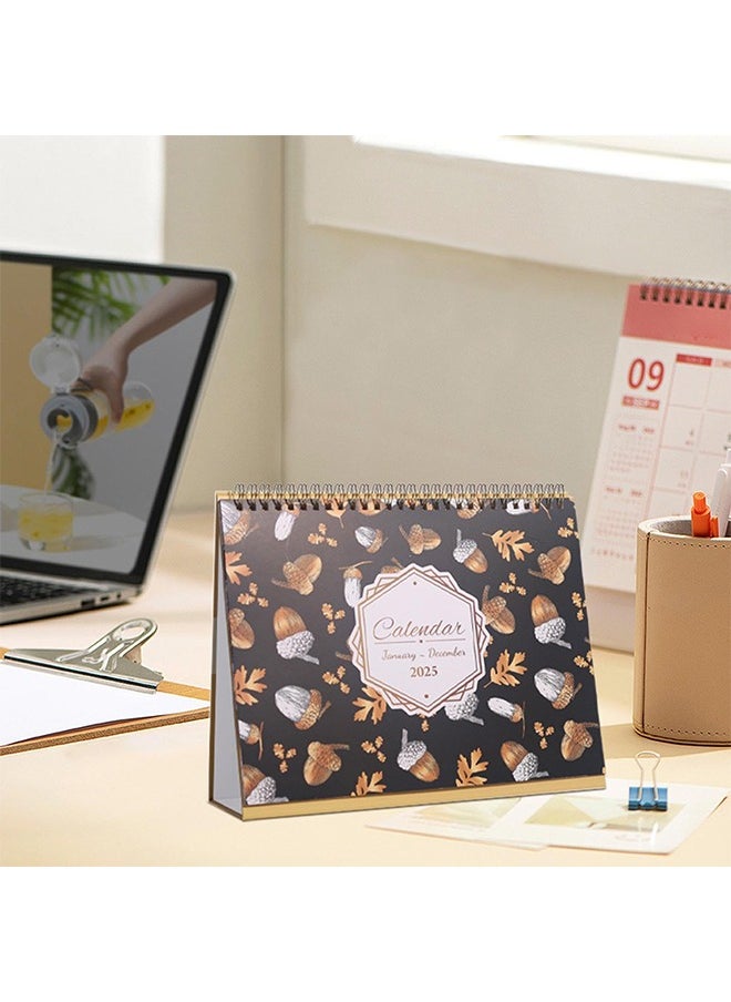 Generic - 2025 Desk Calendar, Standing Flip Desktop Calendar 2025, January 2025 - December 2025, 2025 Monthly Coil Desktop Calendar, with Memo Pages, Holidays and Large Memo Area - Image 1