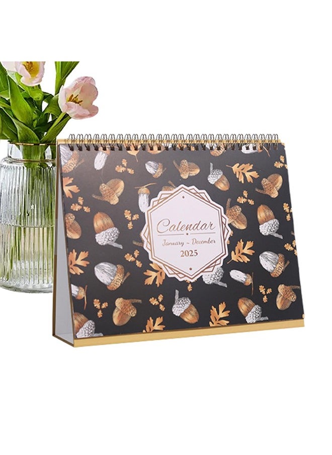 Generic - 2025 Desk Calendar, Standing Flip Desktop Calendar 2025, January 2025 - December 2025, 2025 Monthly Coil Desktop Calendar, with Memo Pages, Holidays and Large Memo Area - Image 1