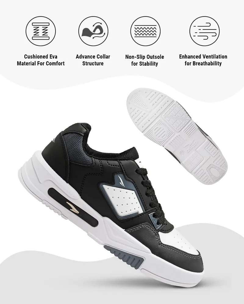 أسيان Casual Sneakers for Men in Black
