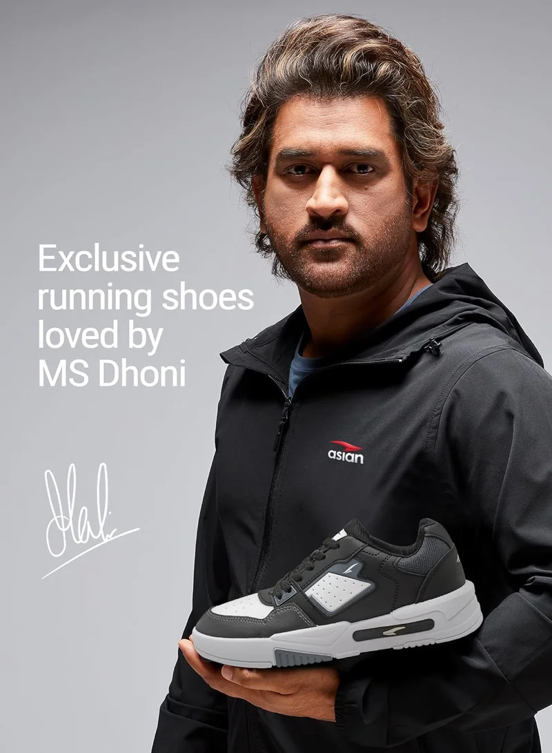 أسيان أحذية رياضية كاجوال رجالية باللون الأسود