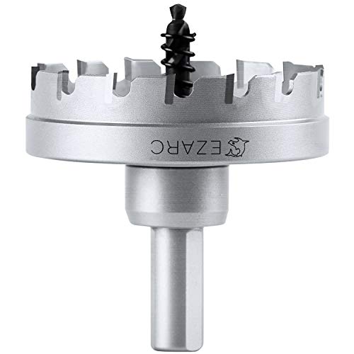 EZARC Carbide Hole Saw Heavy Duty, Hole Cutter for Stainless Steel, Sheet Metal 2-3/8" 60mm - Image 1