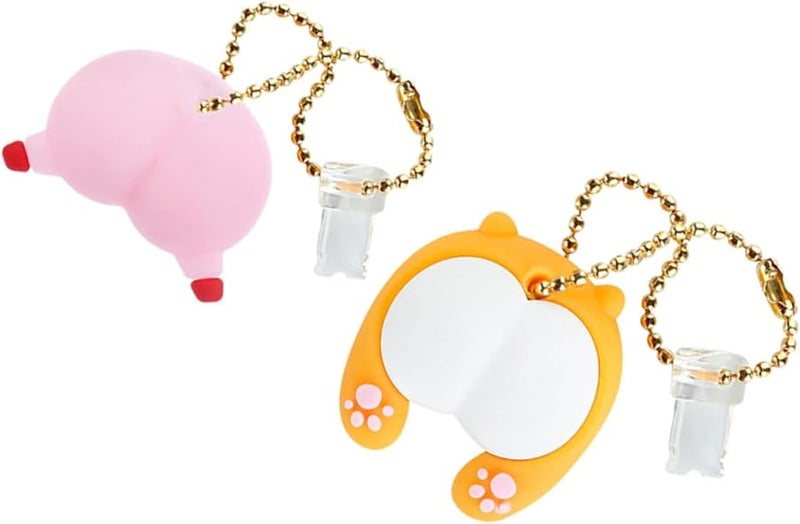 2PCS Dustproof Charging Port Cover Protector Decorative Pendant Plug Charm - Image 1