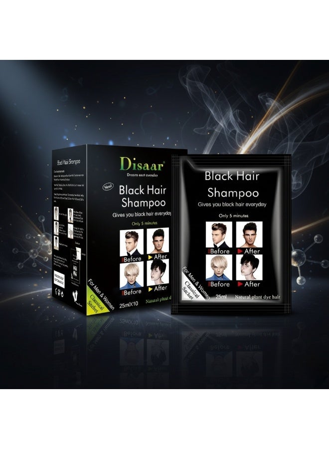 Disaar Shampoo for dyeing and coloring hair to black (10 sachets) - Image 3