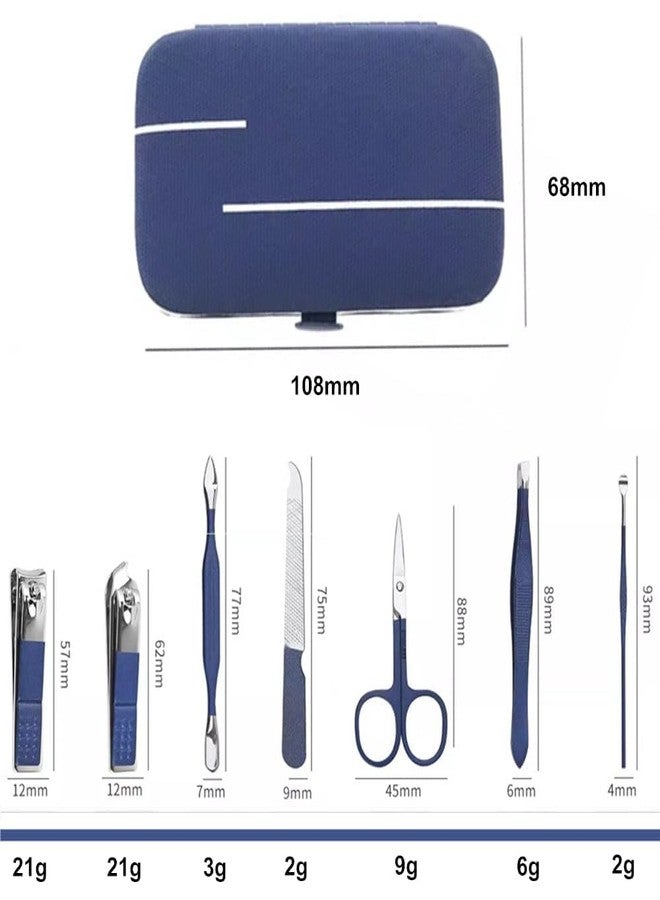 JAGDIV Manicure Set, Nail Clippers Kit 7 in 1 Stainless Steel Professional Portable Manicure Pedicure Care Kit with PU Leather Case Manicure Kit, Nail Clipping Tools - Image 5