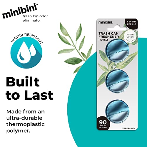 Flint Minibini Trash Can Deodorizer and Odor Eliminator, Garbage Can Air Freshener and Odor Control Up to 30 Days, Refill Pack - Image 5