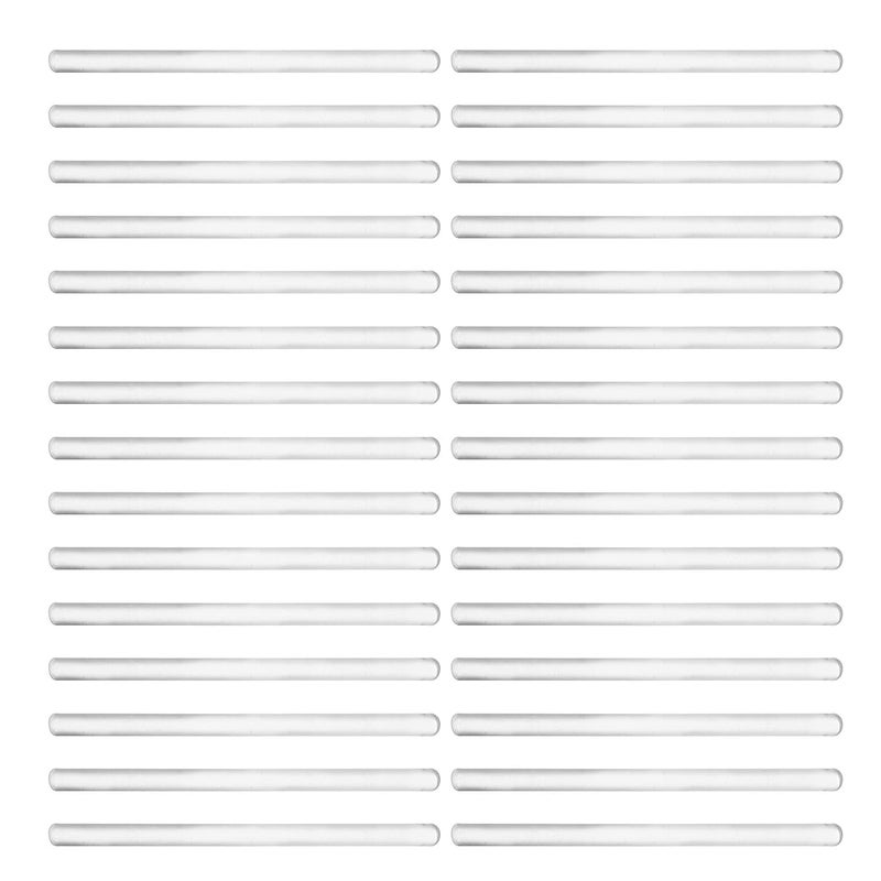 Garneck 30pcs Solid Glass Stirring Rods Round Tips 15cm Glass Mixing Sticks for DIY Cosmetics Lip Gloss Making and Beverage Stirring - Image 1