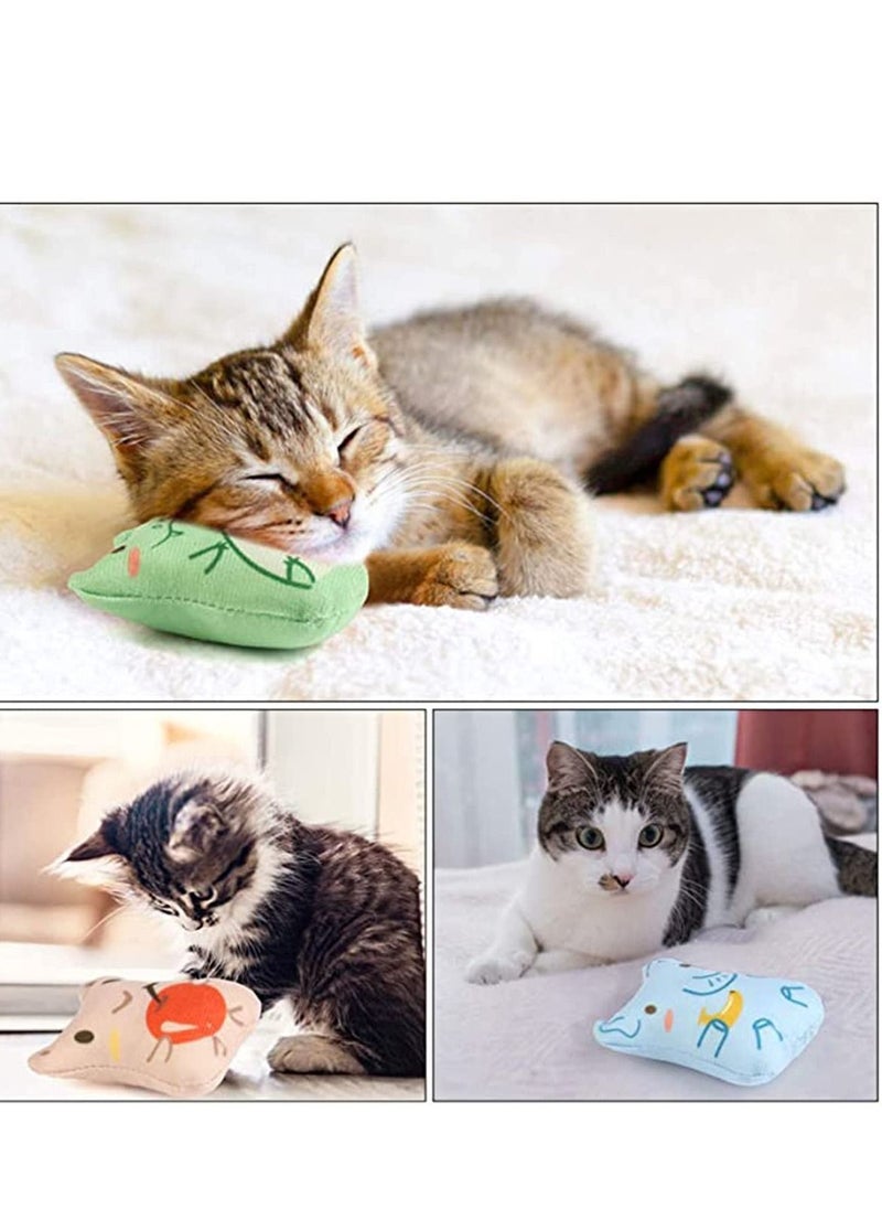 Y&D - 5 PCS Plush Cat Chew Toys Teething Interactive Catnip Filled Kitten Toy Soft Pet - Image 1