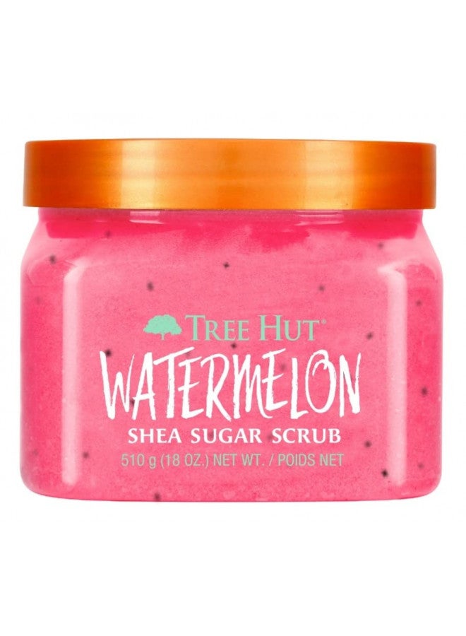 Tree Hut Tree Hut Shea Sugar Body Scrub, Watermelon, Coco Colada,18oz, 2PK, With Single Makeup Remover Cleansing Wipe - Image 2