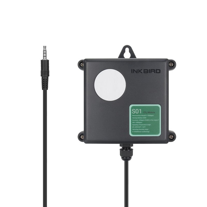 INKBIRD Inkbird Digital CO2 Controller Carbon Dioxide Monitor IAQ Monitor with Sensitive NDIR CO2 Sensor and Plug-n-Play Design for Ventilation System, Building Control and HVAC Equipment - ICC-500T S01  - Image 2