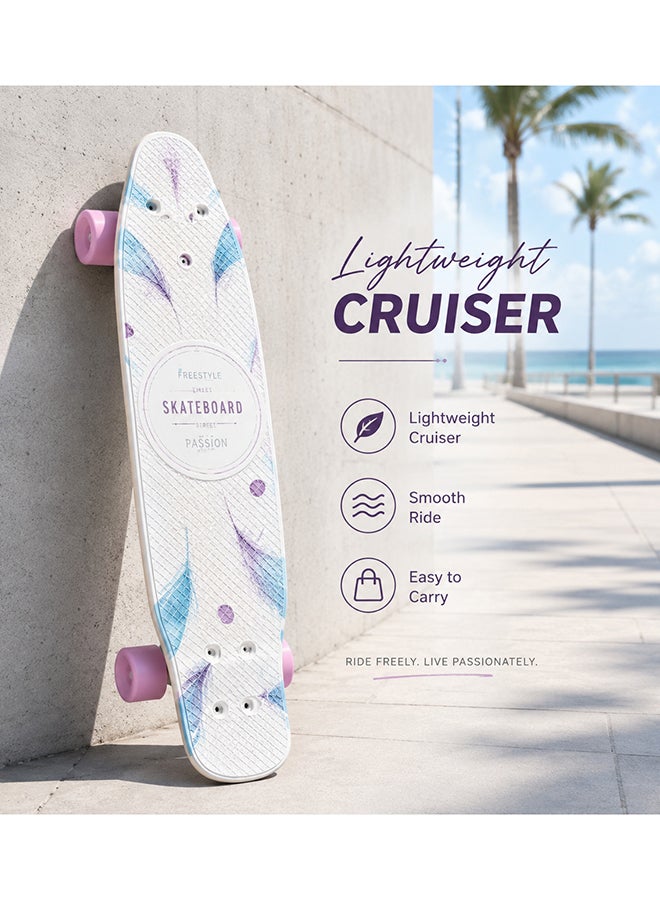 DEXO 27.5” Complete Cruiser Skateboard – 7-Ply Maple Deck with Double Kick, ABEC-5 Bearings & Urethane Wheels for Kids, Teens & Adults - Image 3