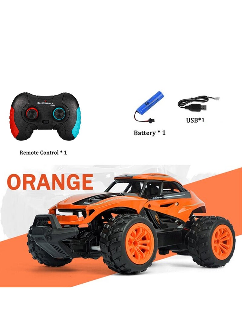 Swift Remote Control Car, Rechargeable RC Monster Car Toy, 15MPH High Speed 2.4Ghz 4WD Racing Drift RC Cars, Climbing Beast Fast Powerful Off-Road Electric Rock Crawler Gift for Adults & Kids, Orange  - Image 3