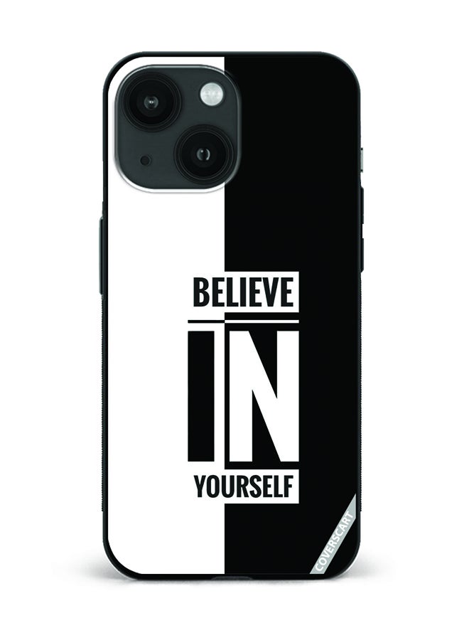 Protective Case Cover For Apple iPhone 15 Plus Believe In Yourself Design Multicolour