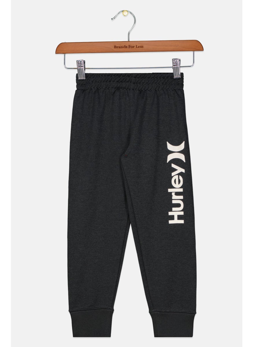 Hurley Toddlers Boy Regular Fit Heather Jogger Pants, Black  - Image 1