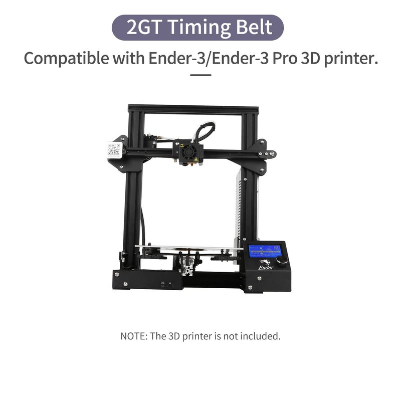 2GT Timing Belt Set 6mm Width 743mm And 786mm Durable Rubber For Smooth 3D Printing - Image 3