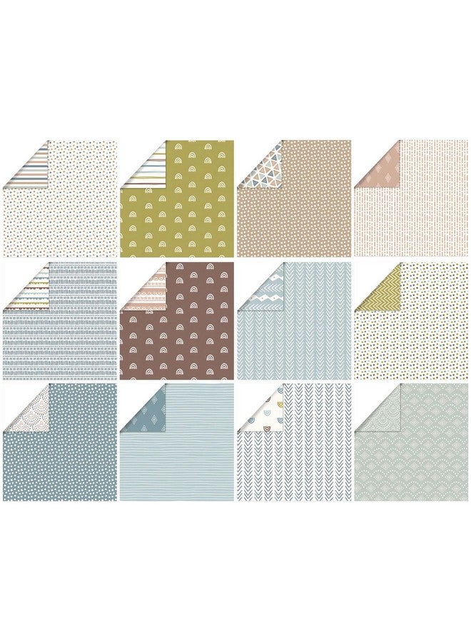 أي كامو ورق زخرفي بنمط بوهو مقاس 12 بوصة، 24 ورقة من ورق سجل القصاصات بوهو اللطيف على الوجهين، أوراق ديكوبودج DIY، مستلزمات سجل القصاصات، مستلزمات صنع البطاقات - Image 3