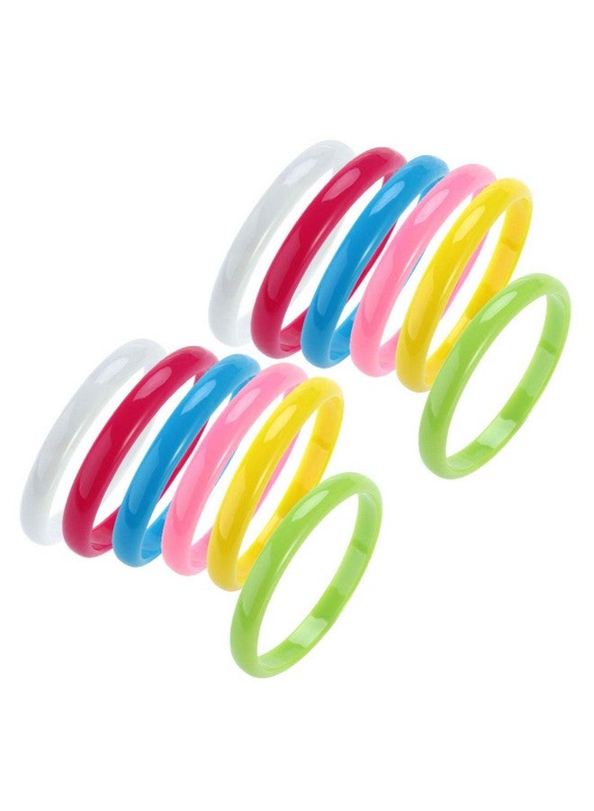 STOBOK Plastic Bangle Cute Candy Color Bracelets Party Favors Plastic Jewelry for Child Women Girl for Christmas 12pcs/Set - Image 4