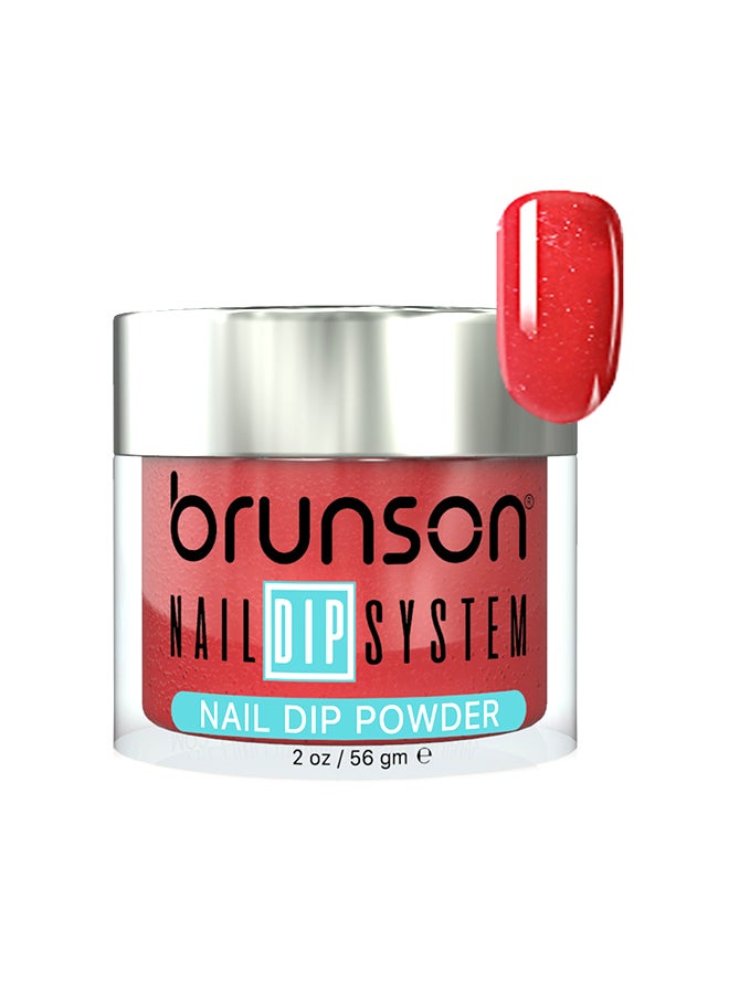 brunson Nail Dip Powder Dip And Buff System Color 56gm, French Nail Art Starter Manicure Salon DIY At Home Odor Free And Long Lasting No Needed Nail Lamp Curing DBK056