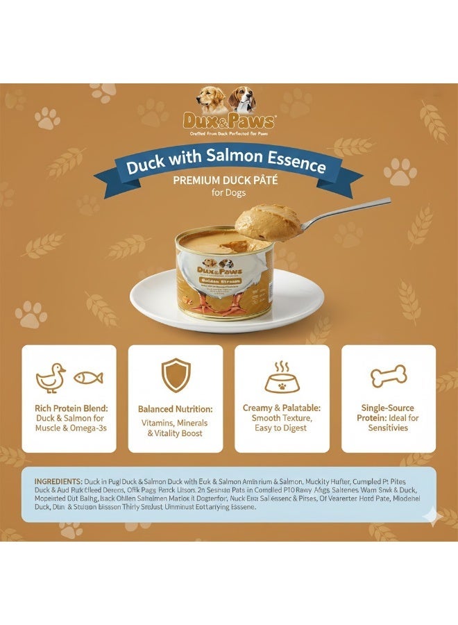Dux&Paws Golden Stream Premium Duck Paté for Dogs - 400g Net Weight | Hypoallergenic Single Protein Formula & Balanced Wet Food .pets food ,dogs food - Image 3