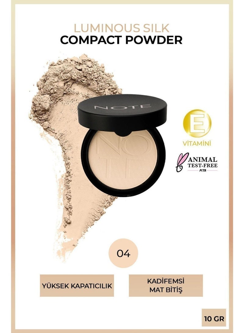 Note Luminous Pressed Powder - 04 Sand 10g - Image 1