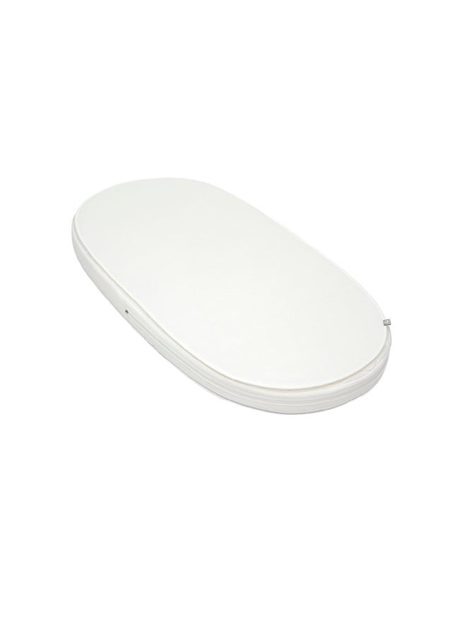 STOKKE - Sleepi Protection Sheet, White Protects Mattress Against Accidents And Spills Compatible With The Oval Sleepi Mattress Exterior Made of Breathable 3D Mesh Machine Washable - Image 1