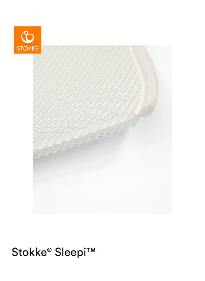 STOKKE - Sleepi Protection Sheet, White Protects Mattress Against Accidents And Spills Compatible With The Oval Sleepi Mattress Exterior Made of Breathable 3D Mesh Machine Washable - Image 1