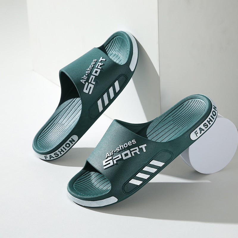 Men's Slippers Wholesale Summer Non-slip Home Feeling Non-slip Couple Bathroom Bath Outer Wear Men's Slippers - Image 1