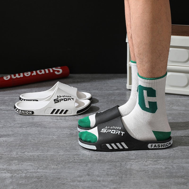 Men's Slippers Wholesale Summer Non-slip Home Feeling Non-slip Couple Bathroom Bath Outer Wear Men's Slippers - Image 3