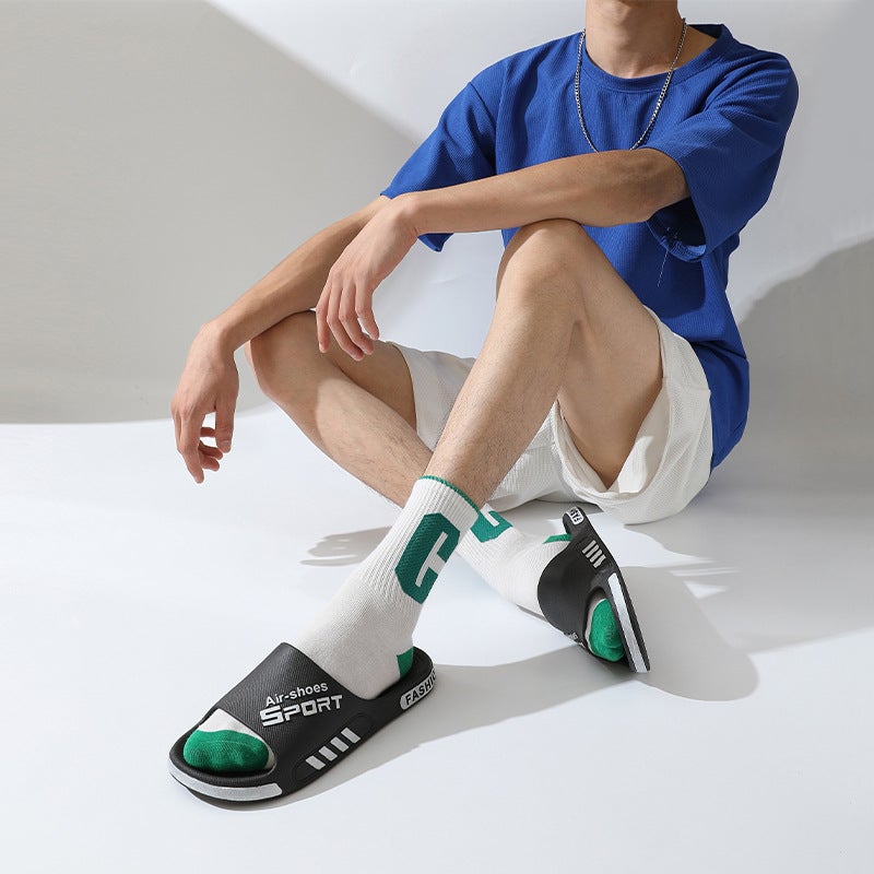 Men's Slippers Wholesale Summer Non-slip Home Feeling Non-slip Couple Bathroom Bath Outer Wear Men's Slippers - Image 5