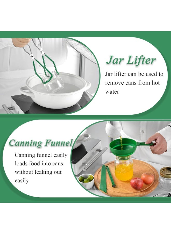 Canning Supplies Essentials Boxed Set, Canning Supplies Starter Kit, 6 Piece Set Included Canning Jar Lifter Canning Funnel Bubble Popper And Measurer Magnetic Lid Lifter Jar Wrench kitchen Tongs - Image 4