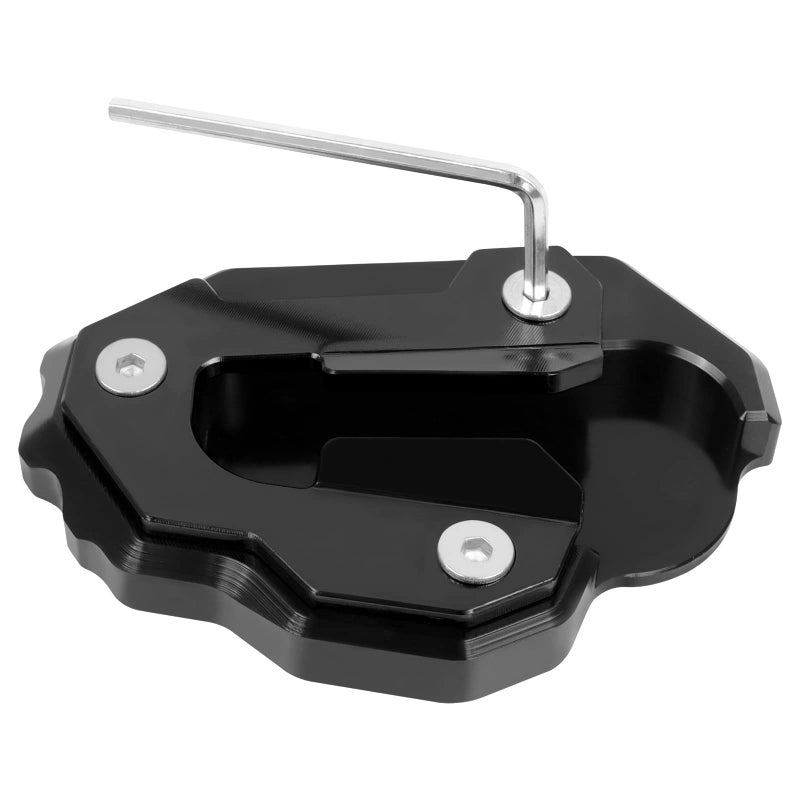 Worldmotop Motorcycle Kickstand Pad Enlarger Extension Side Stand Plate Pad Replacement for HONDA Goldwing 1800 GL 1800 F6B GL1800 2020 2021 2022black 2