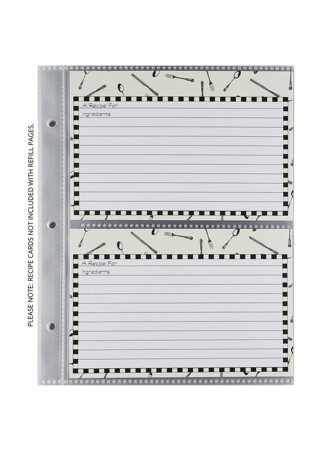 C.R. Gibson CR Gibson QP-12 Small Recipe Book Pocket Page Refill 20 sheets  - Image 2