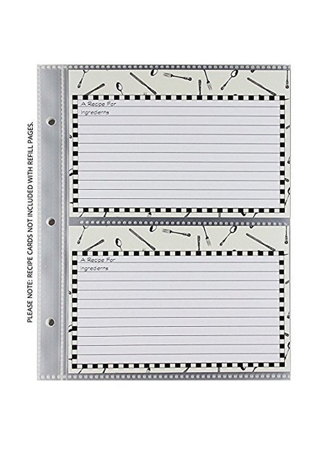 C.R. Gibson CR Gibson QP-12 Small Recipe Book Pocket Page Refill 20 sheets  - Image 3
