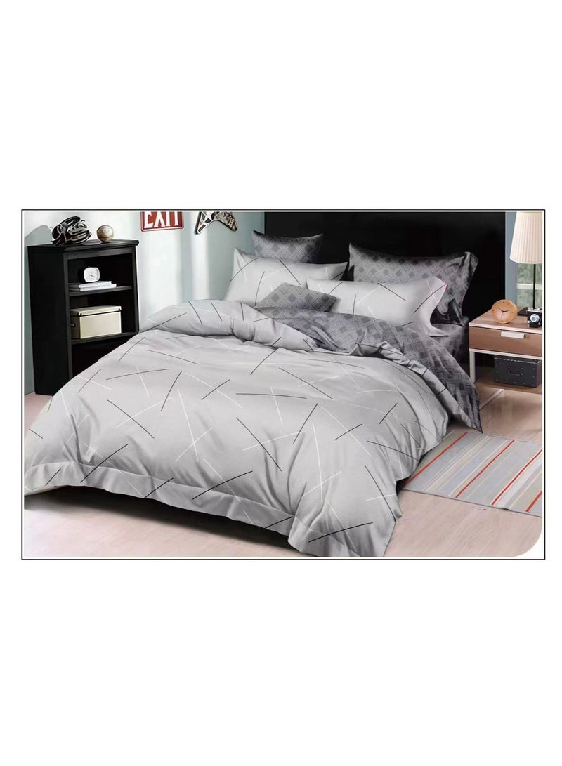 Minimalist Grey Comforter Set 