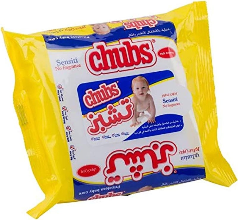 Chubs Baby's Sensitive Flow Wipes Pack - 20 Count