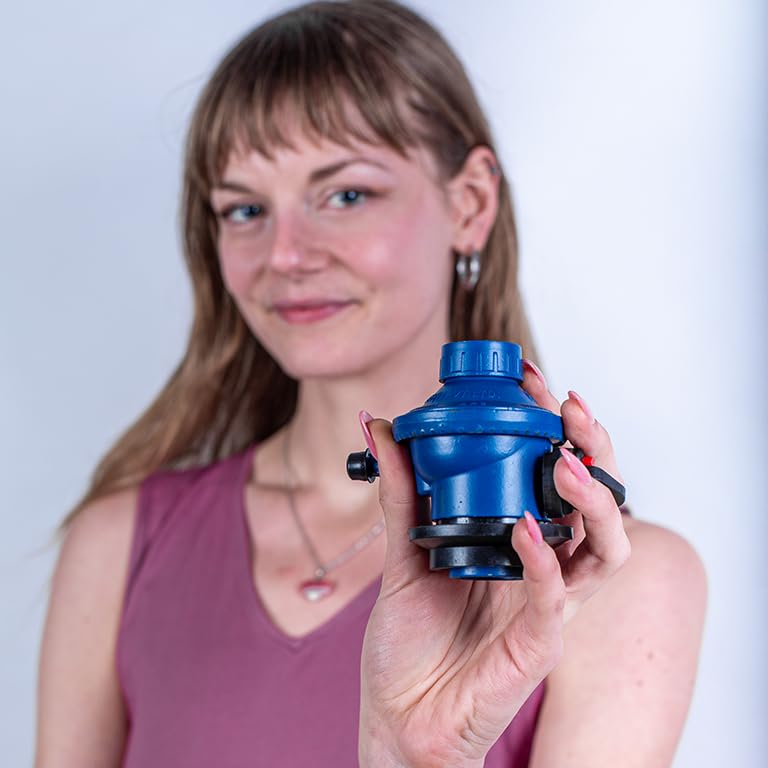 INUS Kitchen Smart and Unique Gas Regulator Made from Imported Korean Zinc, Adjustable Flame, Fire Safe with Multipoint Holding to The Valve, with Child Safety, Commercial Use Only - Image 2