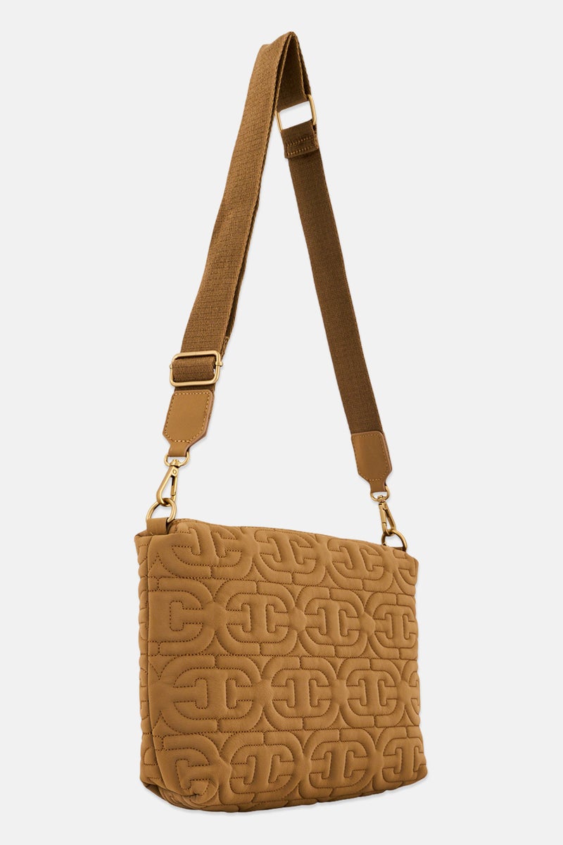 Sam Edelman Women Embroidered Cross Body Bag, Tan - Image 3