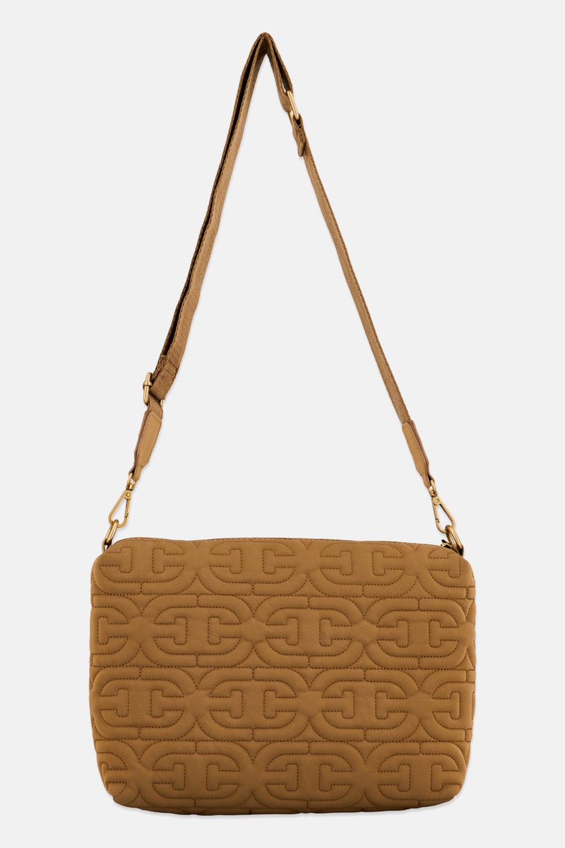 Sam Edelman Women Embroidered Cross Body Bag, Tan - Image 2