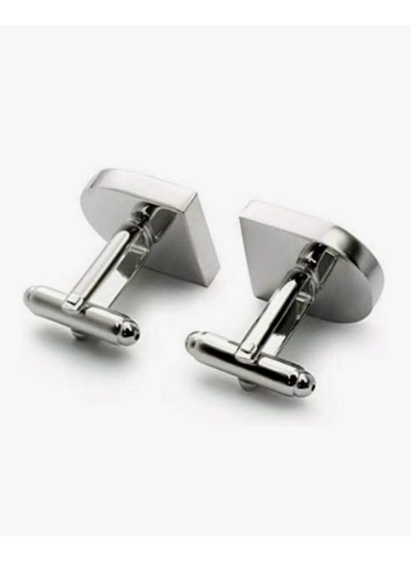 زوج أزرار كفة كرة أرضية - تصميم جديد بلون أزرق وخريطة العالم - مصنوع من النحاس - أفضل هدية للرجال لحفلات الزفاف أو المناسبات الرسمية والعادية - أنيق وفريد من نوعه - Image 5