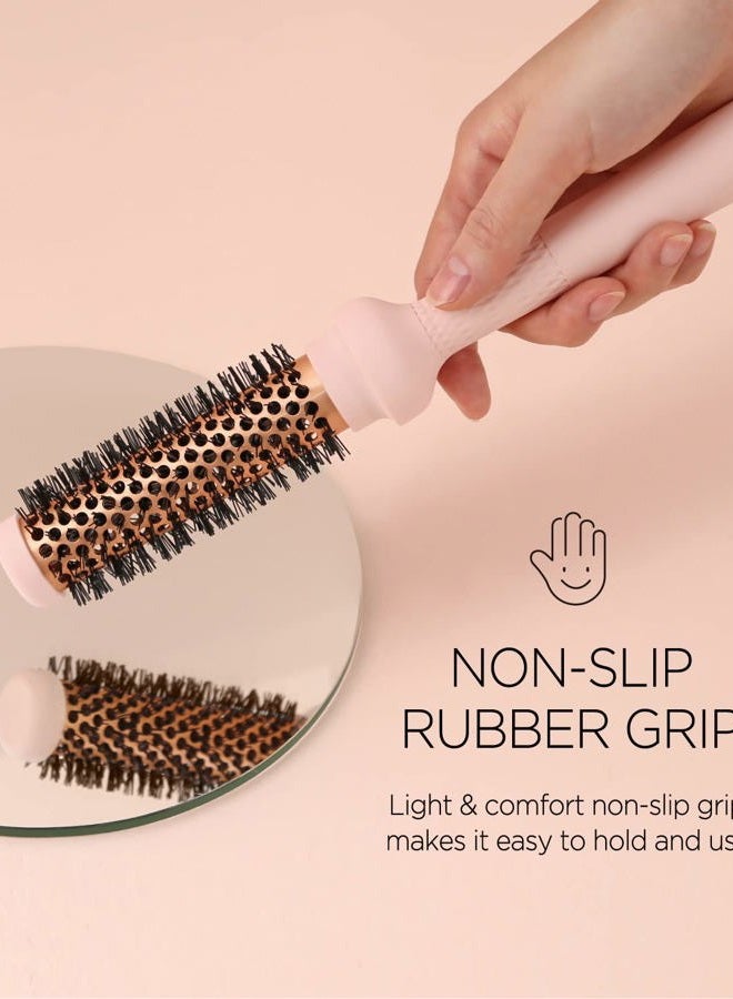 F3 Systems Magic Curling Thermal Brush (1 Inch) - Cut Drying Time, Self-Standing Round Brush, Great Blowout, Ceramic Coated Barrel, Quick Styling, Ionic Thermal Barrel, Volumizer, Styler - Image 4