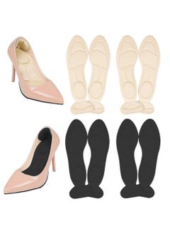 BreeJooy 4 pairs heel insoles, sponge shoes pads with high heel inserts for loose shoes big shoes, heel grips insert for womens shoe  - Image 1
