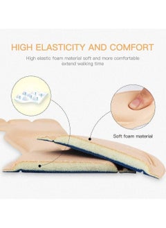 BreeJooy 4 pairs heel insoles, sponge shoes pads with high heel inserts for loose shoes big shoes, heel grips insert for womens shoe  - Image 2