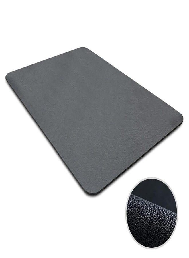FreshDcart FDCA225 Dish Drying Mat with Rubber Backed Absorbent, Kitchen Counter Top Cushion Pad Tableware Mat for Kitchen Use (30x40cm Black Pack of 1) - Image 1
