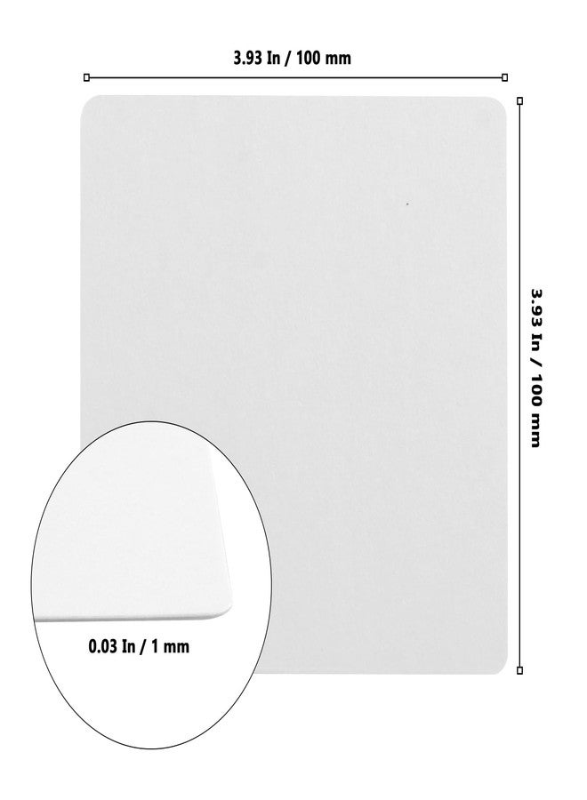 MUKLEI Paper Coasters, 500 PCS 4 Inch Square Cardboard Coasters, Paper Bar Coaster Bulk for Arts, Wedding, White - Image 2
