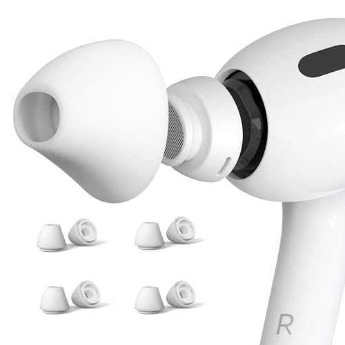 DamonLight 4 Pairs Ear Tips for AirPods Pro 1 & 2 [Relief Pain] [Fit in Case] Noise Cancellation Add Grip Sport Earbuds Extra Small/Small/Medium/Large (Mix Sizes) - Image 1