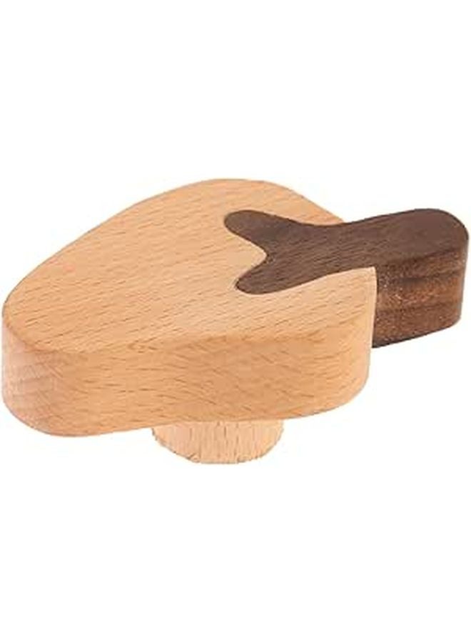 مقبض خزانة الفراولة الخشبي على الطراز الاسكندنافي، مقابس الأدراج الصغيرة لأجهزة الخزانة - Image 1