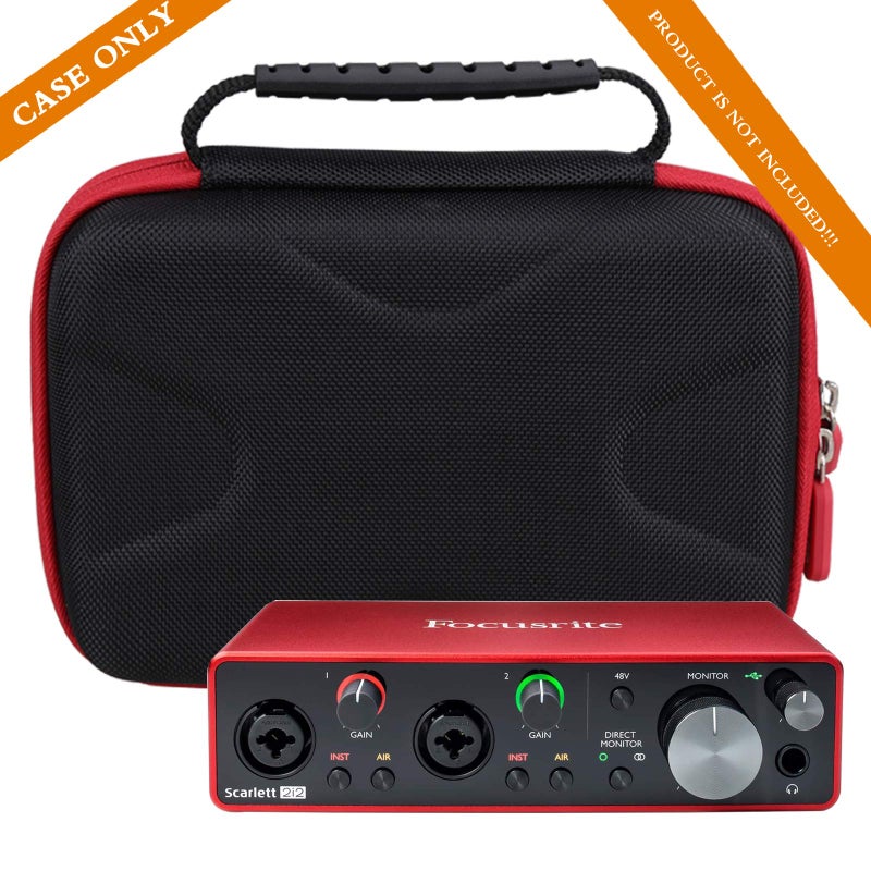 Aproca Portable Storage Case, for Focusrite Scarlett 2i2 4th Gen USB Audio Interface and Accessories (Case Only) - Image 5
