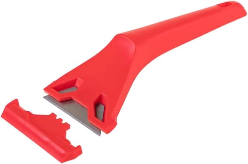 High Quality Scraper for Cleaning Paint and Hard Dirt on Ceramic and Glass (Red)