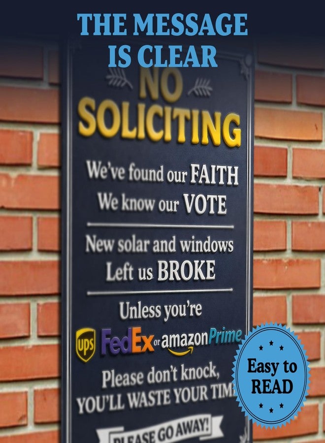 Hambli No Soliciting Sign - Image 3