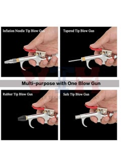 VTH WITH TAGLINE ABSOLUTE TOOLING SOLUTIONS VTH 7pc Air Blow Gun Ki 7pc Air Blow Gun Kit t Compact Versatile Cleaning Tool for Blowing Out Tubes Pipes and HardtoReach Areas  - Image 4