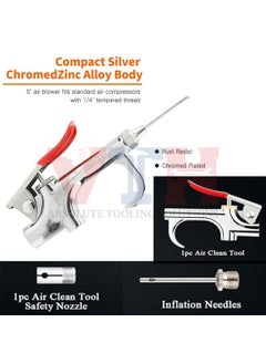 VTH WITH TAGLINE ABSOLUTE TOOLING SOLUTIONS VTH 7pc Air Blow Gun Ki 7pc Air Blow Gun Kit t Compact Versatile Cleaning Tool for Blowing Out Tubes Pipes and HardtoReach Areas  - Image 2